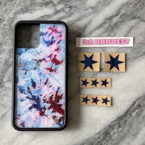 Limited Edition Bretman Rock Wildflower Tie-Dye iPhone 12Case with Star Stickers